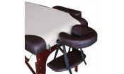 Массажный стол Dfc Nirvana, Relax Pro , дерев. корич. ножки, цвет бежевый с коричневым