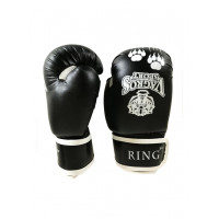 Перчатки боксерские VagroSport RING RS508, 8 унций, черный