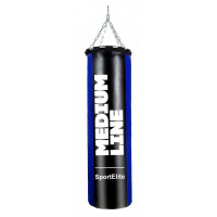 Мешок боксерский SportElite MEDIUM LINE   60см, d-26, 15кг, сине-черный