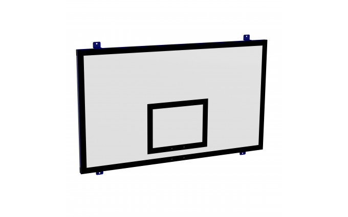 Щит баскетбольный игровой пристенный 1050х1800 мм (фанера 15 мм на металлокаркасе)