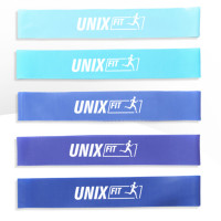 Резинки для фитнеса UNIX Fit 5 цветов, синий